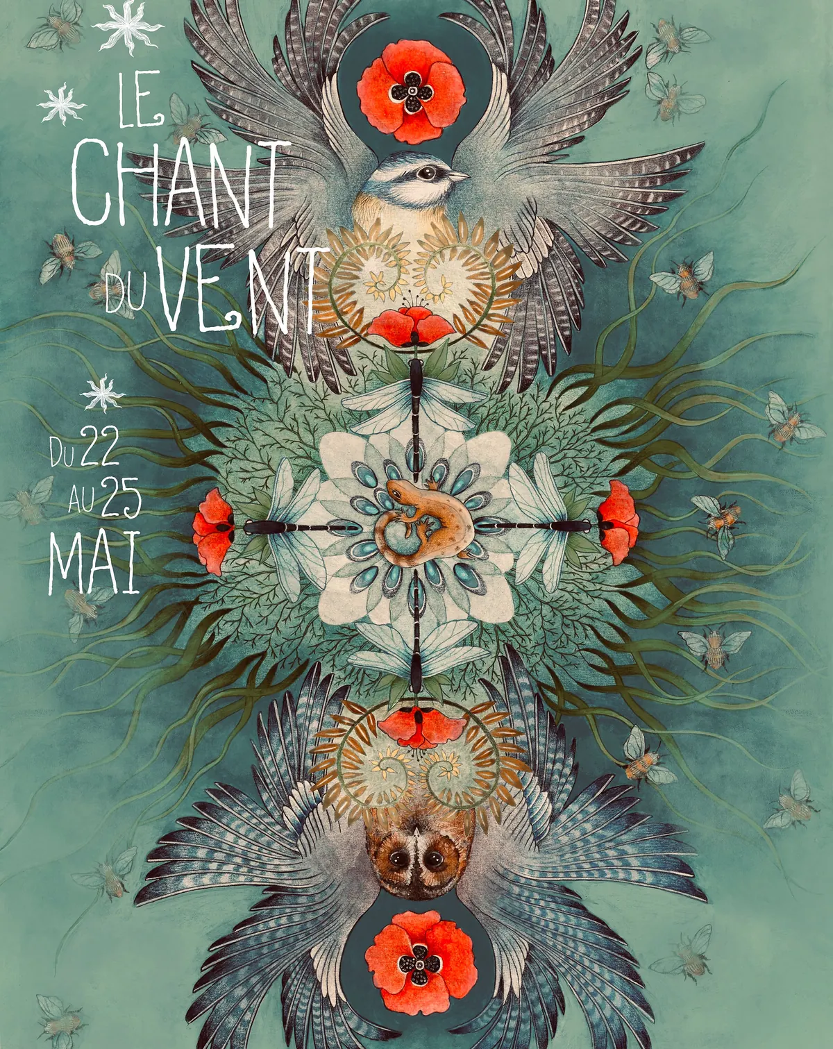 Affiche illustrée du Chant du Vent 2026